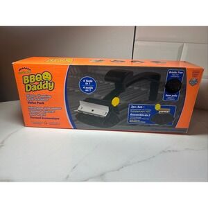 Scrub Daddy BBQ Daddy Steam Cleaning Grill Scrubber Value Pack 2pc Set Black